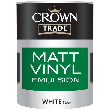 Peinture Crown Trade Matt Vinyl Emulsion Blanc